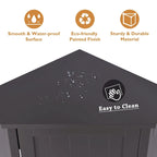 Modern Bathroom Cabinet Triangle Corner Storage Cabinet with Adjustable Shelf, MDF Board