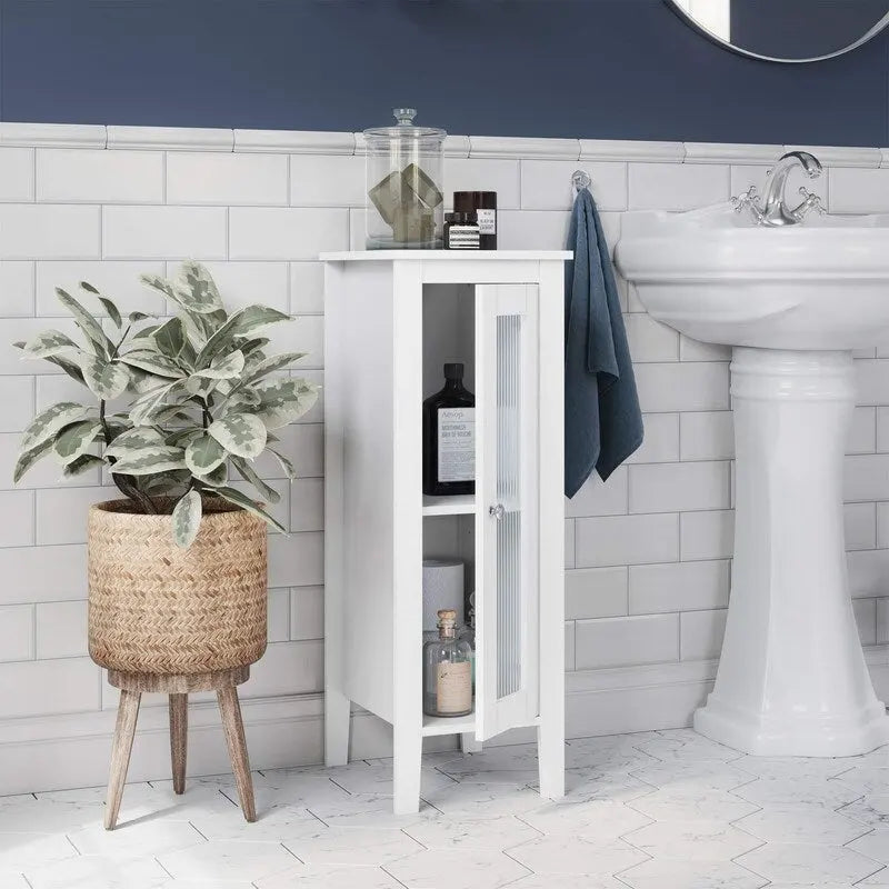 Bathroom Storage Cabinet - 11.75D x 13W x 32H