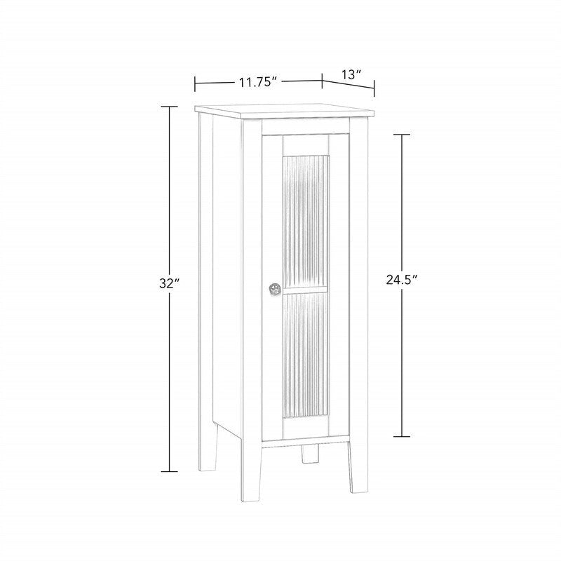 Bathroom Storage Cabinet - 11.75D x 13W x 32H