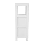 Farmhouse Bathroom Storage Organizer with Drawers and Open Shelf