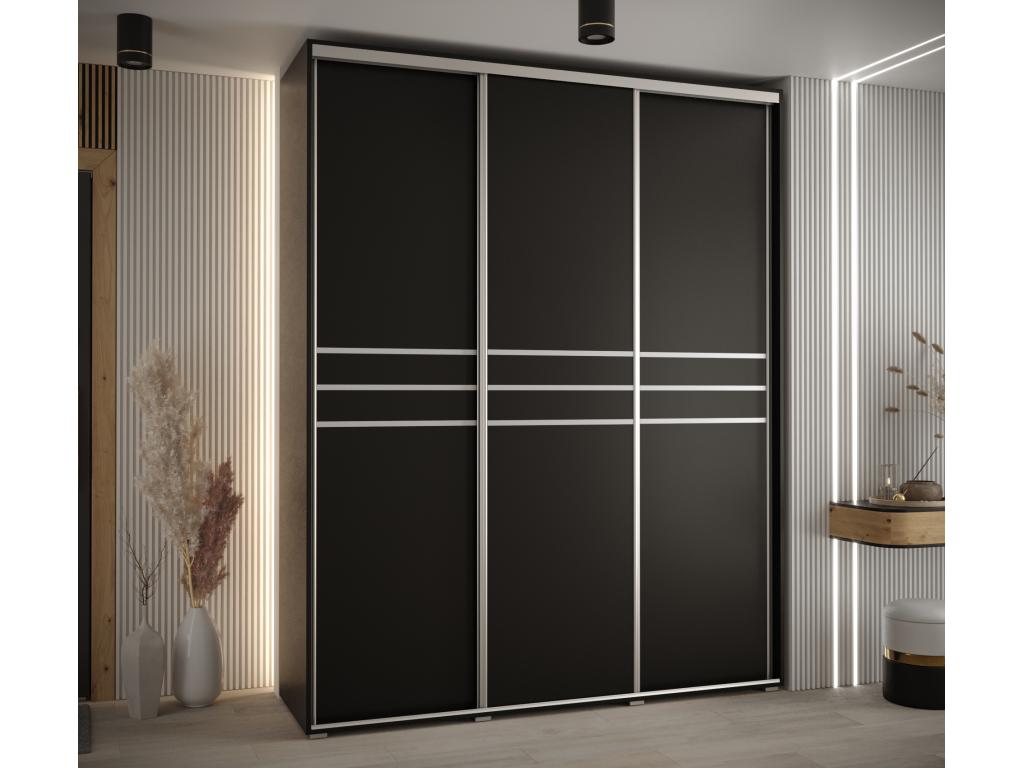 Meublori 10 Sliding Door Wardrobe 235.2/200/45 3 Doors