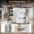 Farmhouse Kitchen Island with Power Outlet,For Home,Kitchen and Dining Room