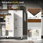 Farmhouse Kitchen Island with Power Outlet,For Home,Kitchen and Dining Room
