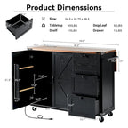 Farmhouse Kitchen Island with Power Outlet,For Home,Kitchen and Dining Room