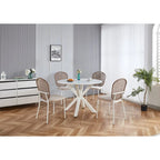 Sennit Chair,Set Of 4,Dining Chair,Coffee Chair,Suitable for Dining Room,Living Room