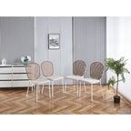 Sennit Chair,Set Of 4,Dining Chair,Coffee Chair,Suitable for Dining Room,Living Room