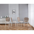 Sennit Chair,Set Of 4,Dining Chair,Coffee Chair,Suitable for Dining Room,Living Room