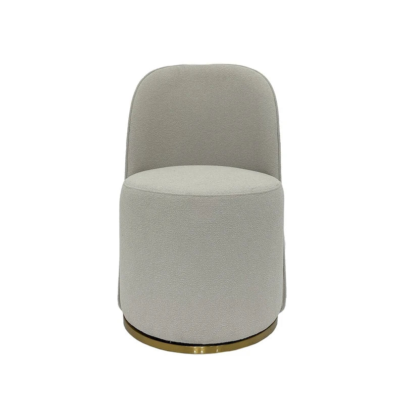 Boucle Swivel Dining Chair, Set of 2