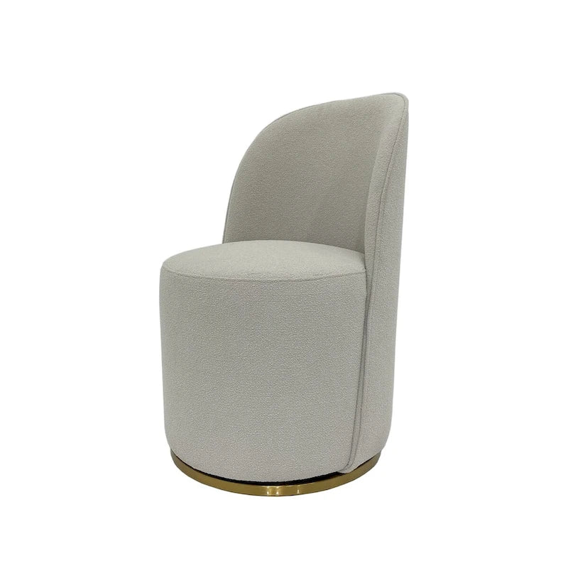 Boucle Swivel Dining Chair, Set of 2