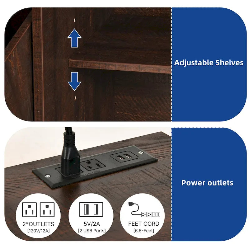 Double Tilt Out Trash Cabinet Kitchen Island with Storage