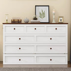 Solid Pine Murphy Bed Chest with Charging Station and Large Storage Drawer