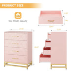 Dresser for Bedroom with 4 Drawer