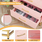 Dresser for Bedroom with 4 Drawer
