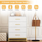 Dresser for Bedroom with 4 Drawer