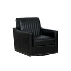 Carlota Faux Leather 360 Swivel Accent Chair