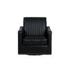 Carlota Faux Leather 360 Swivel Accent Chair