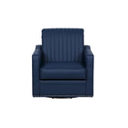 Carlota Faux Leather 360 Swivel Accent Chair