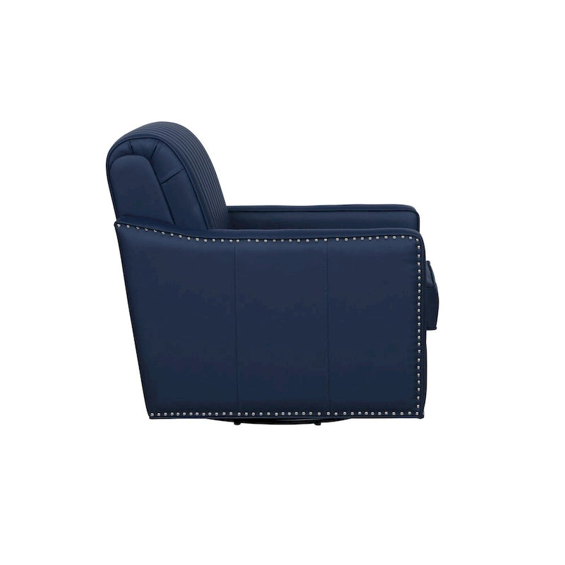 Carlota Faux Leather 360 Swivel Accent Chair