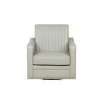 Carlota Faux Leather 360 Swivel Accent Chair