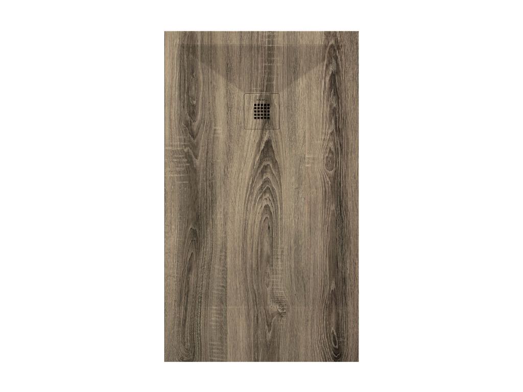 Laviecasa 3D shower tray in ash finish with smooth color grid - 100x90 cm GWCR19974