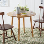 SAFAVIEH Geoff Folding Round Dining Room Table - 35 W x 35 L x 29 H - 35Wx35Dx29H