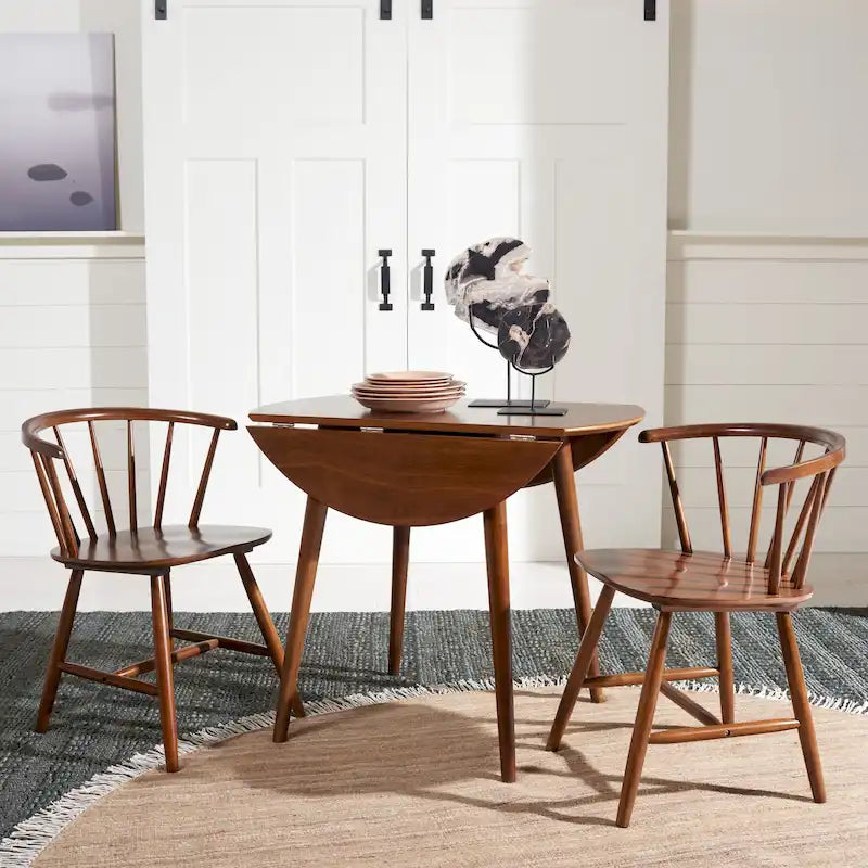SAFAVIEH Geoff Folding Round Dining Room Table - 35 W x 35 L x 29 H - 35Wx35Dx29H