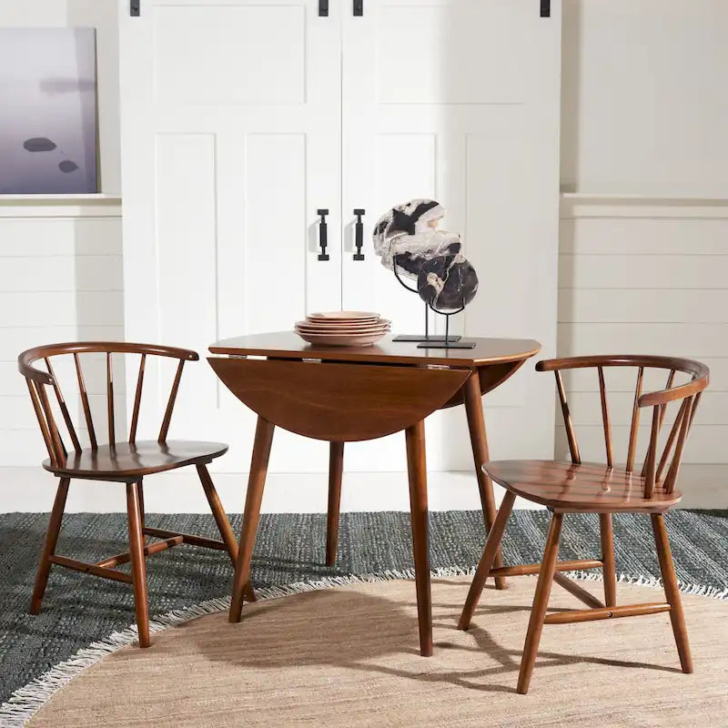 SAFAVIEH Geoff Folding Round Dining Room Table - 35 W x 35 L x 29 H - 35Wx35Dx29H