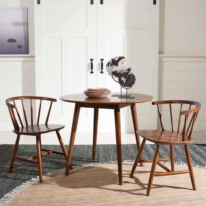 SAFAVIEH Geoff Folding Round Dining Room Table - 35 W x 35 L x 29 H - 35Wx35Dx29H