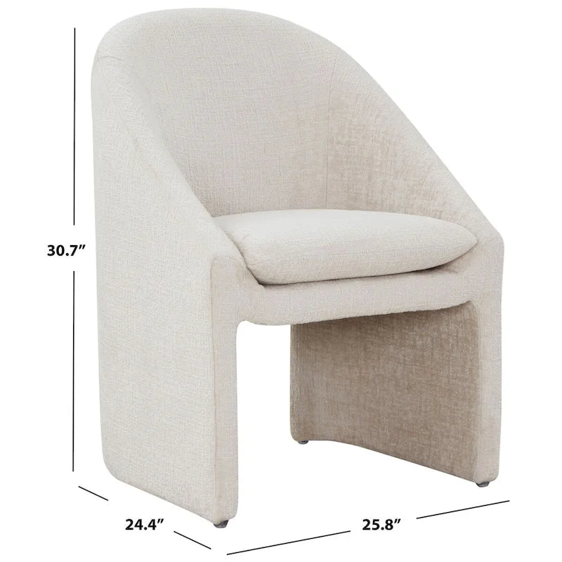 SAFAVIEH Couture Kagan Chenille 19-inch Dining Chair - 26Wx24Dx31H