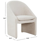 SAFAVIEH Couture Kagan Chenille 19-inch Dining Chair - 26Wx24Dx31H