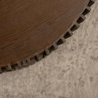 Coffee Table Set with Vertical Textured Embossed Design for Living Room (Set of 2)