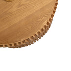 Coffee Table Set with Vertical Textured Embossed Design for Living Room (Set of 2)