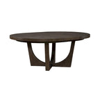 Cascade Falls Satin Espresso 5 Piece Pedestal Table Set with Chairs