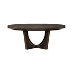 Cascade Falls Satin Espresso 5 Piece Pedestal Table Set with Chairs