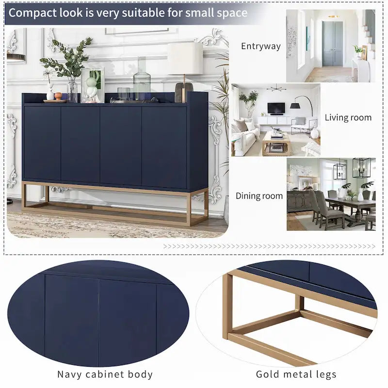 Modern Sideboard Elegant Buffet Cabinet with Large Storage