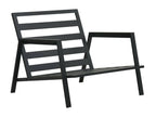5-piece garden furniture set with cushions, dark grey aluminum, 2