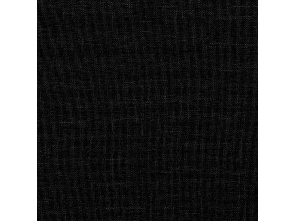 Bed with black mattress 80x200 cm fabric