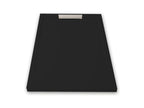 Meublori 90x150cm extra-flat shower tray in black slate-effect resin