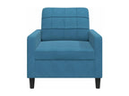 Blue Armchair 60 cm Velvet HIYN00970
