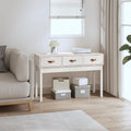 White console table, 114x40x75 cm, solid pine wood