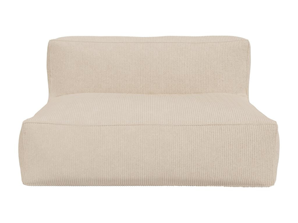 Meublori 2-seater sofa in beige corduroy