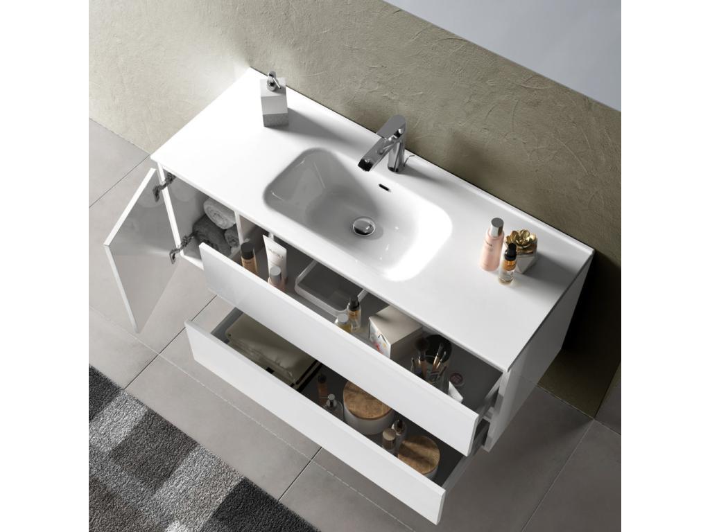 Meublori 4-piece bathroom set in oak