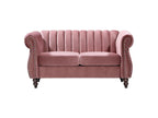 Meublori 2-seater sofa in old rose velvet Meublori