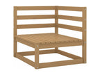 4-piece garden furniture set with cushions. Solid pine wood.