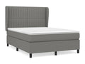 Laviecasa bed base with mattress, Dark Grey, 140x190cm, Fabric YJXV99288