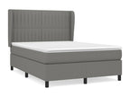 Laviecasa bed base with mattress, Dark Grey, 140x190cm, Fabric YJXV99288