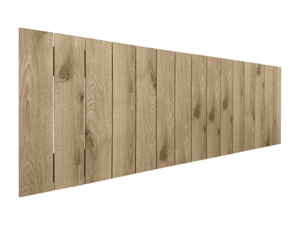Meublori Vertical Pallet Style Recycled MDF Wood Headboard 150x46 Beds 150 - Cambrian Wood