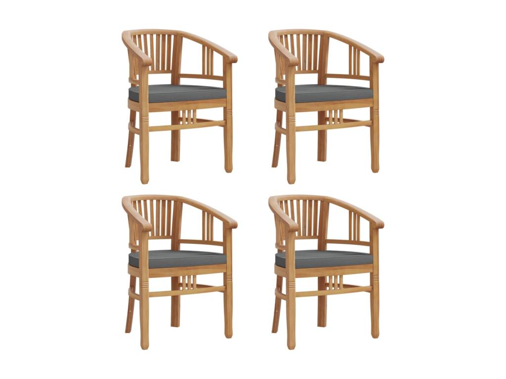 5-piece garden dining set, solid teak wood, BVWG11653