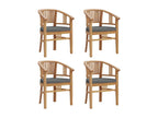 5-piece garden dining set, solid teak wood, BVWG11653