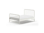 140x200 bed with included slatted base, Meublori Matte White